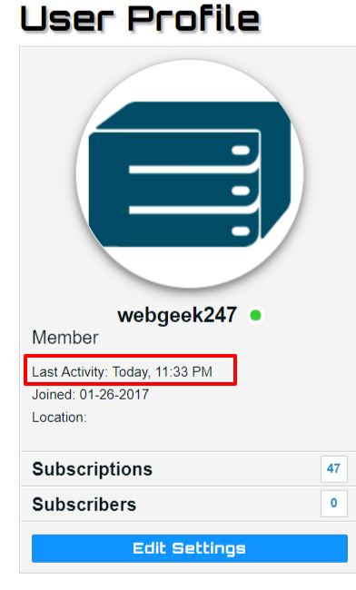 Click image for larger version

Name:	User Profile for webgeek247   vBulletin Mods That Rock .png
Views:	238
Size:	49.4 KB
ID:	14190